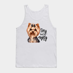 Cute yorkshire terrier dog. Gift for yorkie owners. Tank Top